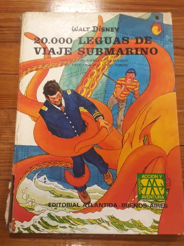 20.000 Leguas De Viaje Submarino. Libro  Ilustrado. 1973