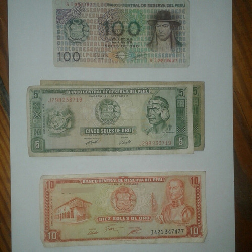 Billetes Antiguos Perú 