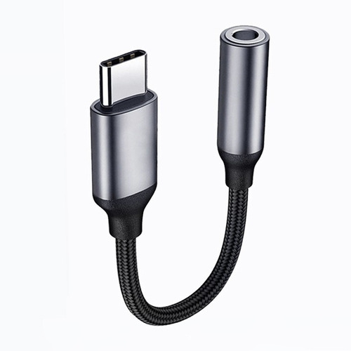 Adaptador Usb 3.1 Tipo-c A Auxiliar 3.5 Audifono Micrófono