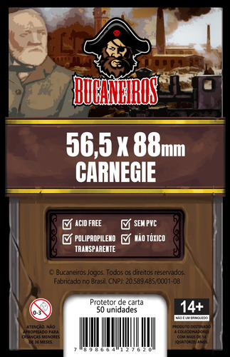 Sleeve Customizado Ankh: Deuses Do Egito / Carnegie (56x88)