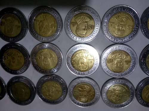 Coleccion $5, Revolucion - Independencia, Completa, 37 Pzas (Usado)