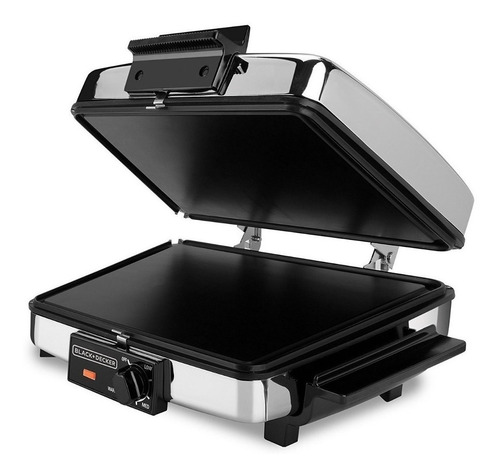 Wafflera Asador De Lujo Black & Decker Cromo