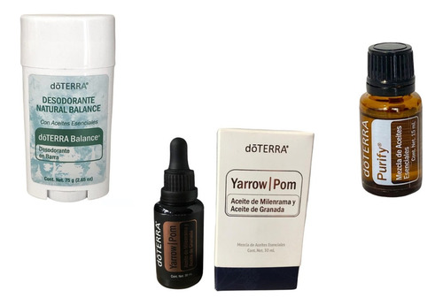 Yarrow Pom Suero 30ml + Purify + Desodorante Balance Doterra
