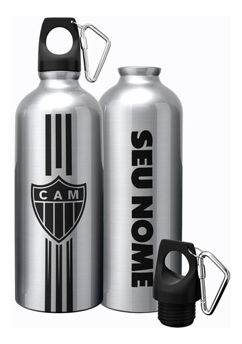 Squeeze Garrafa Atlético Mineiro Personalizada C/ Nome 600ml