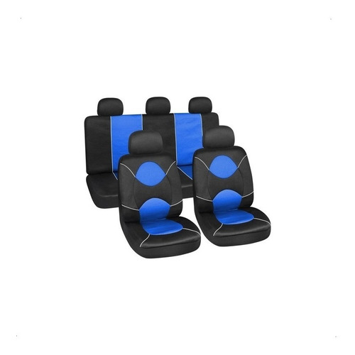 Funda Cubreasiento Universal Azul Con Negro