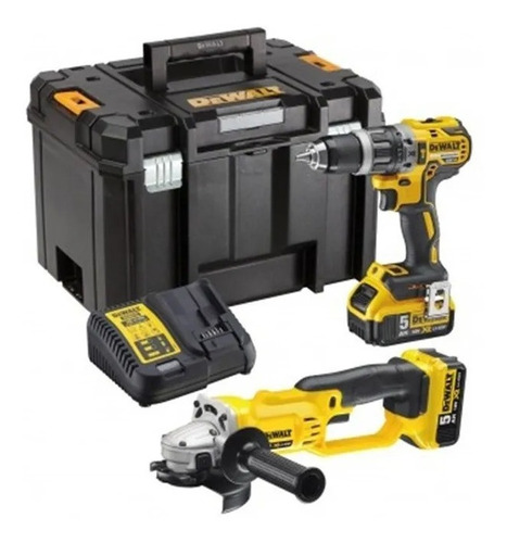 Kit Taladro Percutor + Esmeril Inalambrico Dewalt Dck209p2t