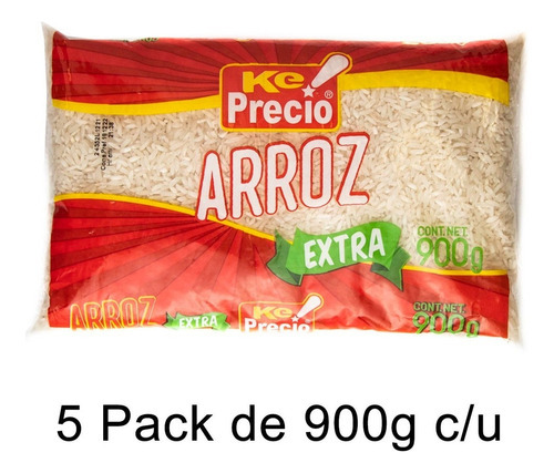 Arroz Extra Ke Precio 900 Grs 5 Pz