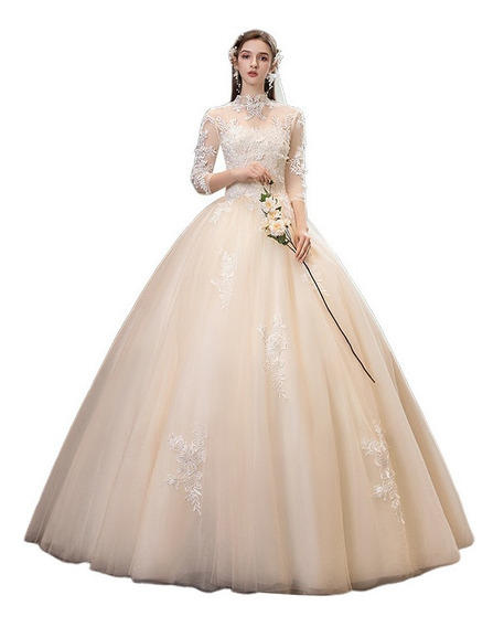 Vestido Novia Cuello Alto | MercadoLibre 📦 Vestido Novia Cuello Alto | MercadoLibre 📦