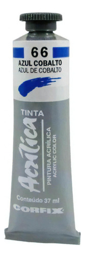 Tinta Acrílica Corfix 66 Azul Cobalto 37ml