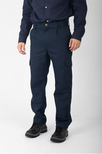 Pantalon Cargo Trabajo Azul Beige Negro Gris1*calidad T40-60