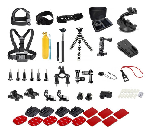 Kit De Accesorios Universal Para Cámara De Acción 46 Piezas