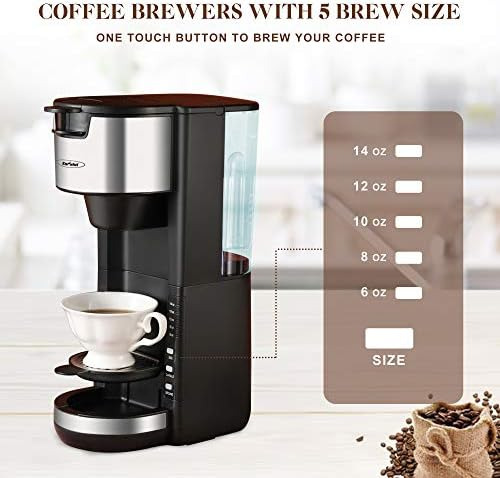 Cafetera 2 En 1 De Una Sola Porción, Cafetera De Una Taza Pa