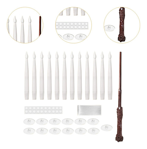 12 Velas Cónicas Eléctricas Colgantes, Velas Led Sin