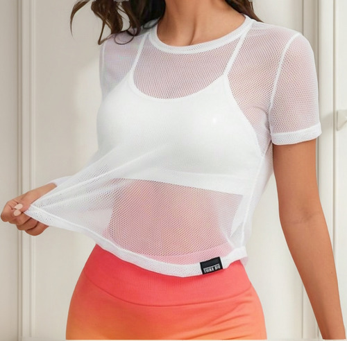 Musculosa Tipo Red -malla Para Mujer
