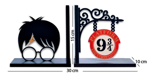 Imagem 4 de 4 de Aparador De Livros Mdf Plataforma 9³/4 | Harry Potter