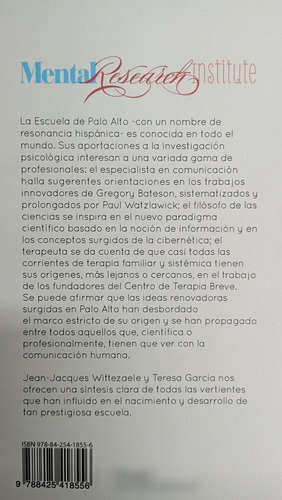 La Escuela De Palo Alto - Jean-jacques Wittezaele -herder