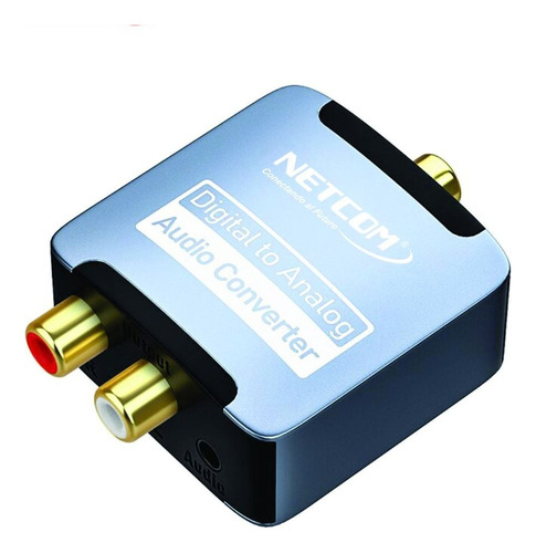 Convertidor De Audio Optico Digital A Rca Netcom A Análogo