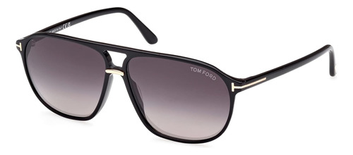 Tom Ford Bruce Ft 1026 Shiny Grey Shaded Hombres Gafas De So