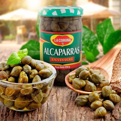 Alcaparras En Vinagre La Coruña Frasco 250 G