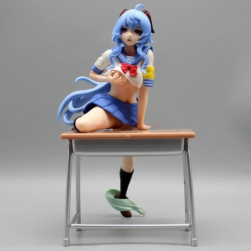 Figura Ganyu Colegiala +18 22cm Genshin Impact Importado