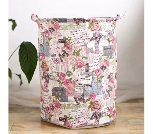 Cesto Canasto Ropa Sucia Juguetes Organizador Deco Manijas