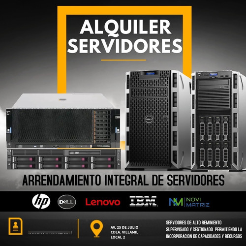 Servidores Hp Del Ibm Lenovo