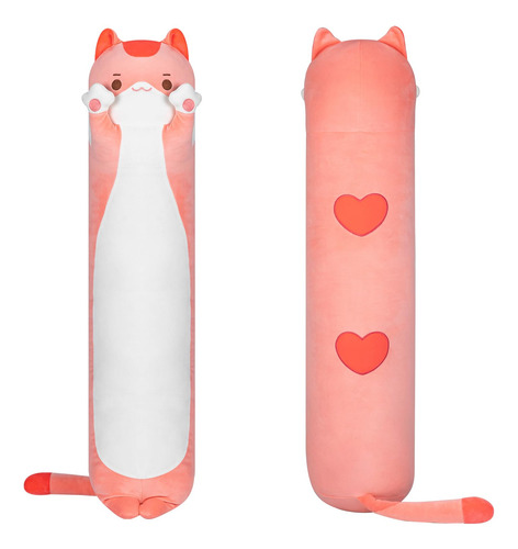 Almohada De Cuerpo Gato Rosa Artist-designed 50 Cm Plush Pil Rosa