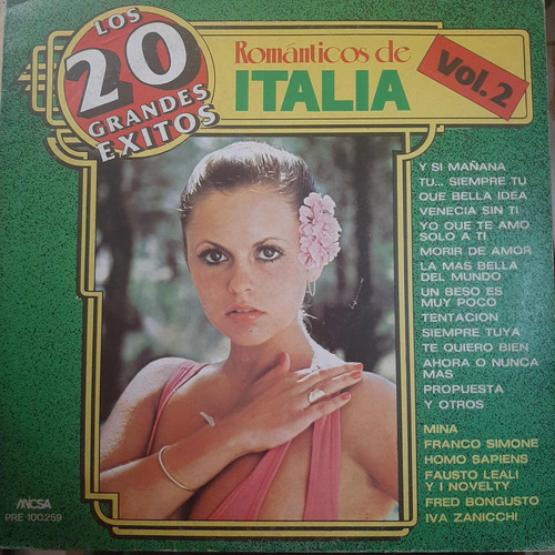 Vinilo Romanticos De Italia Vol 2 Los 20 Grandes Exitos Cp2