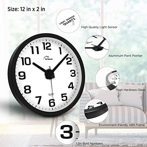 Wallarge Reloj De Pared Para Dormitorio ' Reloj De Pared Que