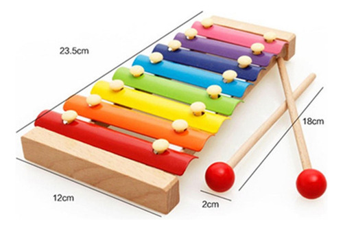 Xilofone Para Crianças Com 2 Maços De Brinquedo Xilofone
