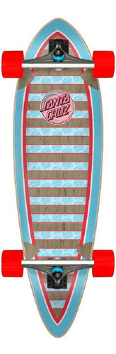 Santa Cruz Patinetas Decoder Wave Pintail Longboard Cruiser,