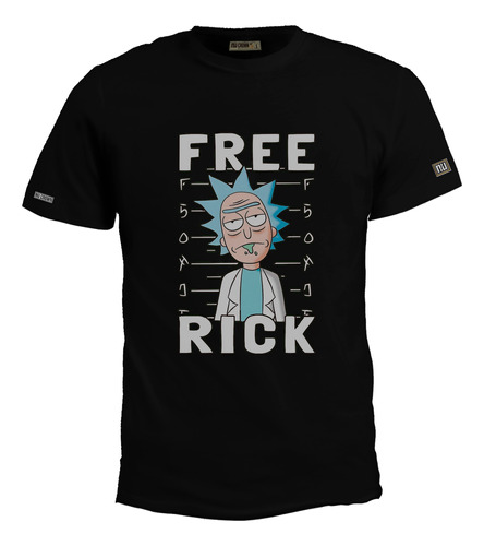 Camiseta Estampada Free Rick Y And Morty Hombre Bto