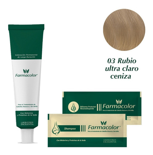 Imagen 2 de 2 de Farmacolor Ind Rub Ult Cla Cen N° 03 X1 Estuche. De Fábrica.