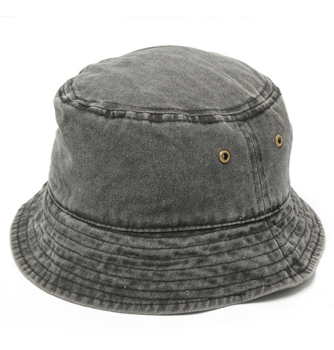 Piluso Sombrero Bucket Hat Hombre Gastado Algodón Premium