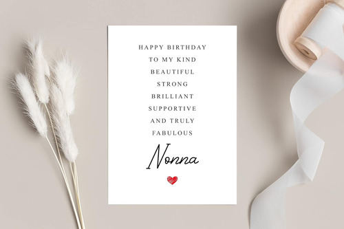 Nonna - Poema De Tarjeta De Cumpleaños - Increíble Re...