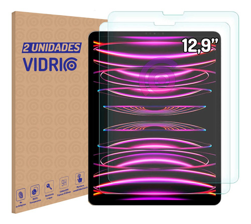 Laminas De Vidrio Templado Para iPad Pro 12.9 ( 2 Unidades )