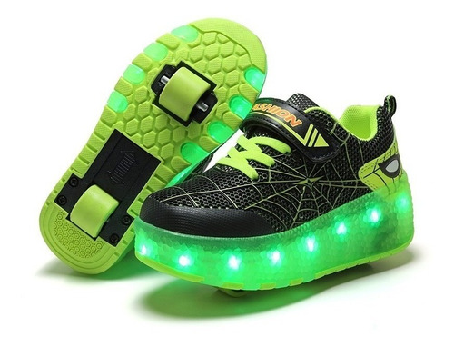 Spider: Patines De Ruedas Con Luces Led Recargables