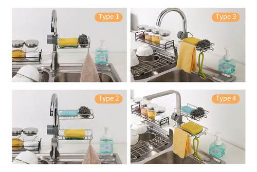 Sink Caddy: Organizador De Esponja Y Jabón Para Cocina Y Duc