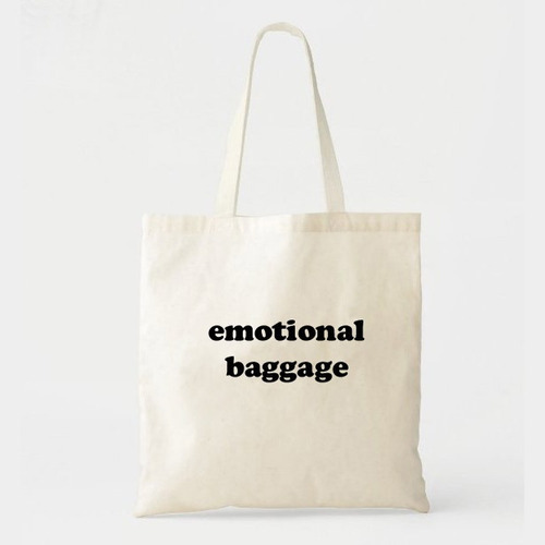 Tote Bag Estampada Emotional Baggage - Lienzo Algodón 