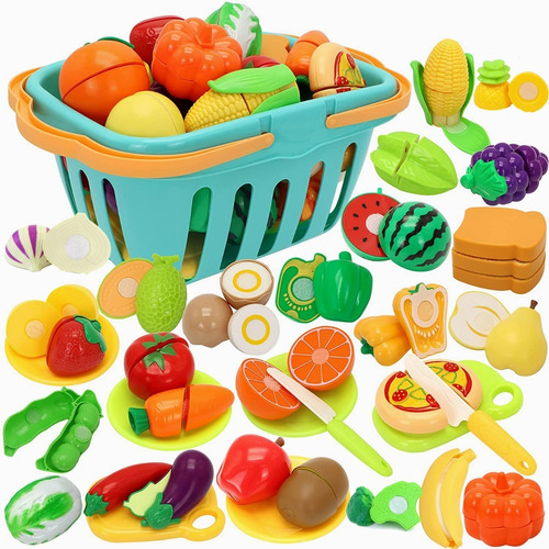 Frutas Y Verduras De Juguete Para Niños, 36 Unidades