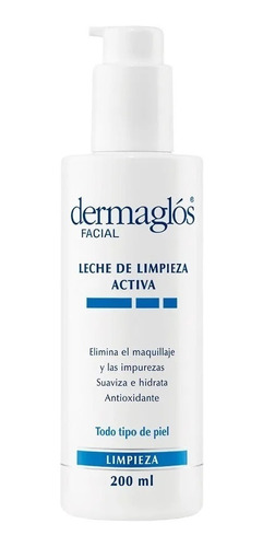 Dermaglós Facial Leche Limpieza Activa Desmaquillante X200ml