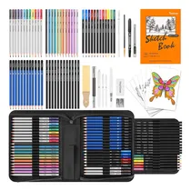 Comprar Kit Dibujo Arte Lapices Color Cuadernos, Etc  81 Piezas