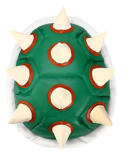Mochila Caparazón Bowser Bioworld Super Mario Bros Disfraz Color Verde Diseño De La Tela Liso