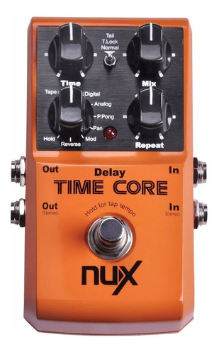 Pedal Guitarra Nux Time Core Deluxe Delay Looper 