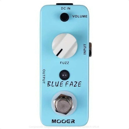 Pedal De Efecto Mooer Blue Faze Vintage Fuzz Para Guitarra