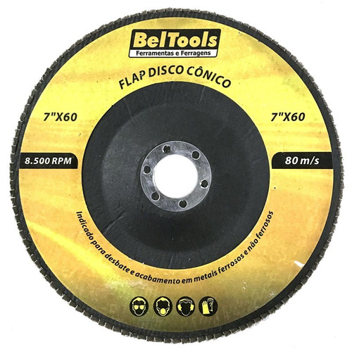Disco De Desbaste Flap Cônico 4.1/2 X 40 - Beltools