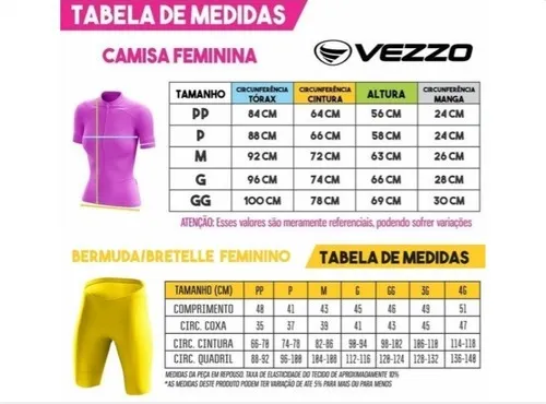 Conjunto ciclismo hotsell feminino vezzo