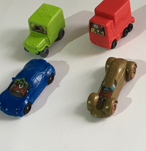 4 Carritos Colección A Escala De Cereales Kellogs Originales Rojo (Usado)
