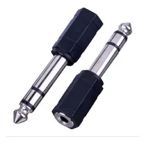 Comprar 2 Conector Adaptador Plug 1\u002F4 Estéreo A Jack 3.5 En Plástico