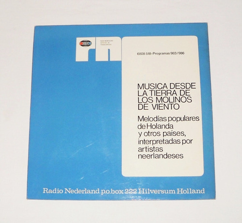 Radio Nederland Programas 983 / 986 Música De Holanda Lp